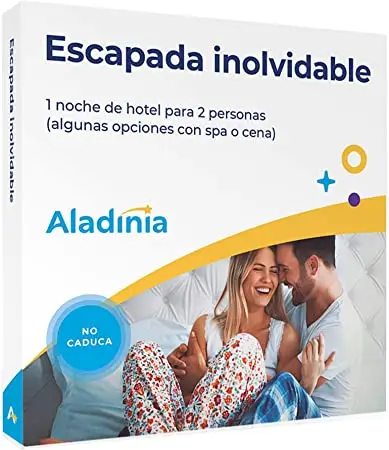 Carátula de la caja regalo Aladinia Pack Inolvidable