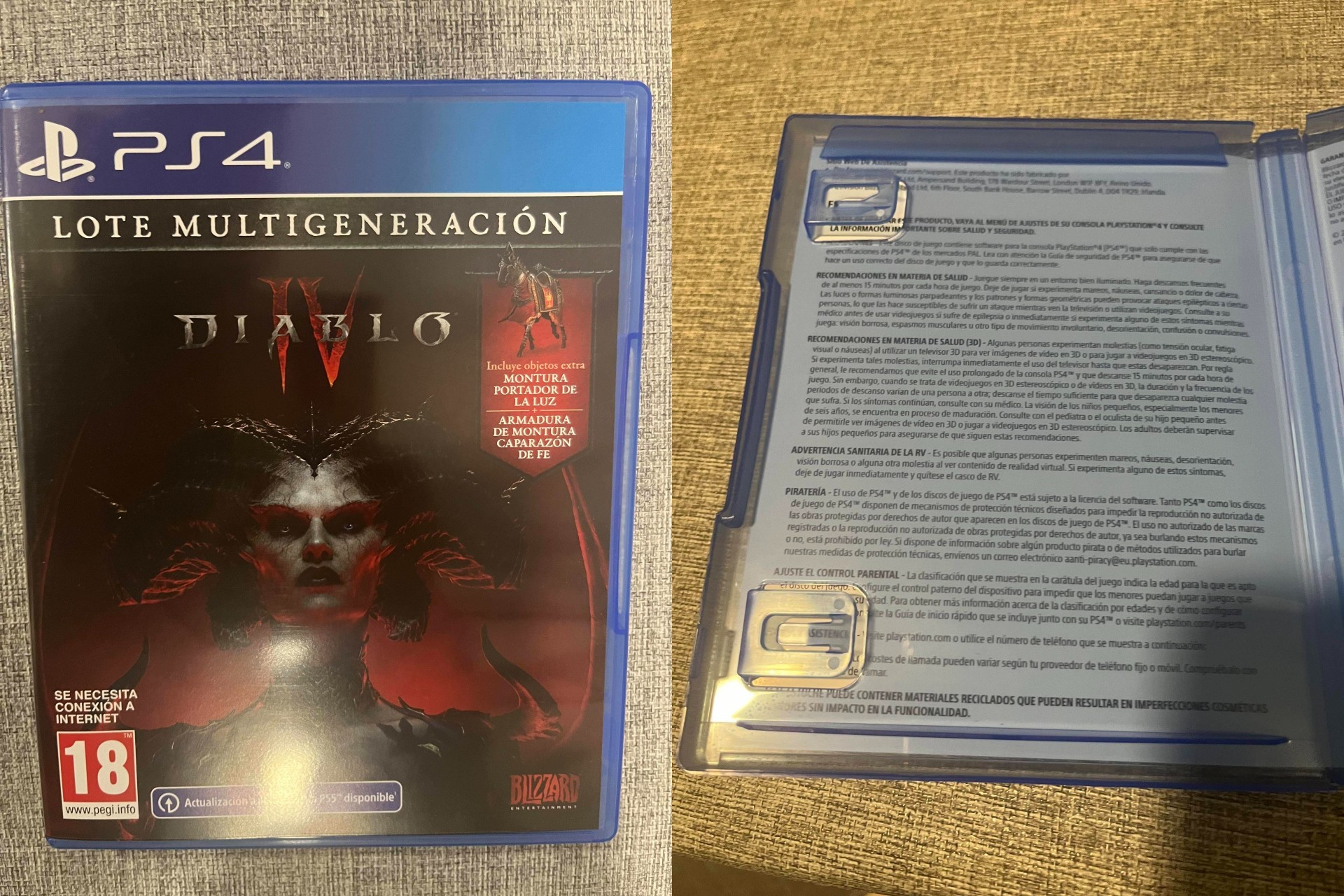 Fotografía de juego Diablo IV para PS4 comprado en MediaMarkt por un usuario de Forocoches